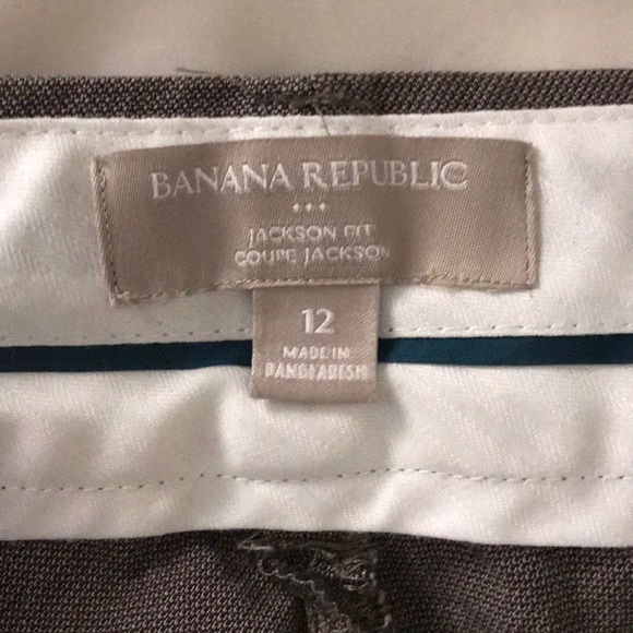 Brown/grey Banana Republic chinos - size 12 - Picture 2 of 3